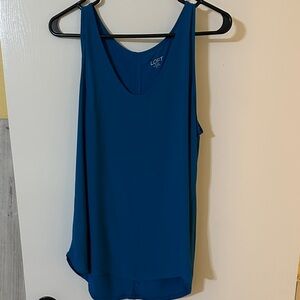 LOFT Women's Vibrant Blue Tank Top